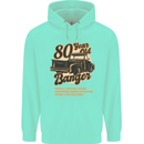 80 Year Old Banger Birthday 80th Year Old Mens 80% Cotton Hoodie Peppermint