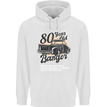 80 Year Old Banger Birthday 80th Year Old Mens 80% Cotton Hoodie White