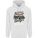 80 Year Old Banger Birthday 80th Year Old Mens 80% Cotton Hoodie White
