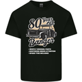 80 Year Old Banger Birthday 80th Year Old Mens Cotton T-Shirt Tee Top Black