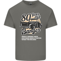 80 Year Old Banger Birthday 80th Year Old Mens Cotton T-Shirt Tee Top Charcoal