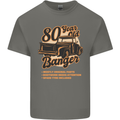 80 Year Old Banger Birthday 80th Year Old Mens Cotton T-Shirt Tee Top Charcoal