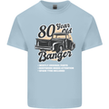 80 Year Old Banger Birthday 80th Year Old Mens Cotton T-Shirt Tee Top Light Blue