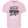 80 Year Old Banger Birthday 80th Year Old Mens Cotton T-Shirt Tee Top Light Pink