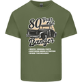 80 Year Old Banger Birthday 80th Year Old Mens Cotton T-Shirt Tee Top Military Green