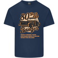 80 Year Old Banger Birthday 80th Year Old Mens Cotton T-Shirt Tee Top Navy Blue