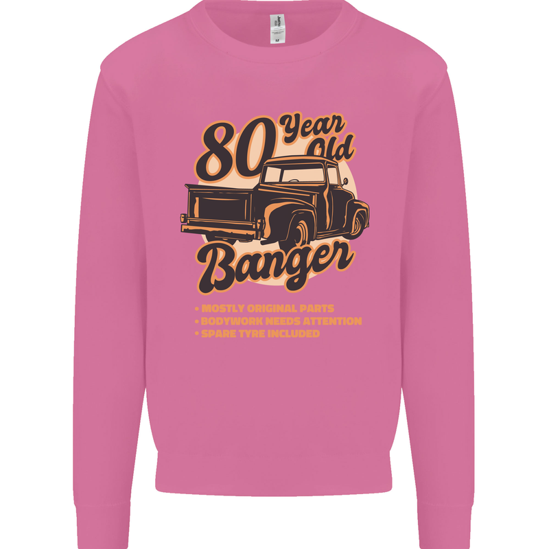 80 Year Old Banger Birthday 80th Year Old Mens Sweatshirt Jumper Azalea