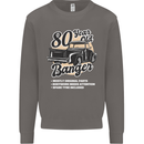 80 Year Old Banger Birthday 80th Year Old Mens Sweatshirt Jumper Charcoal
