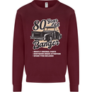 80 Year Old Banger Birthday 80th Year Old Mens Sweatshirt Jumper Maroon