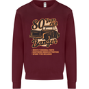 80 Year Old Banger Birthday 80th Year Old Mens Sweatshirt Jumper Maroon