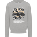 80 Year Old Banger Birthday 80th Year Old Mens Sweatshirt Jumper Sports Grey