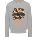 80 Year Old Banger Birthday 80th Year Old Mens Sweatshirt Jumper Sports Grey