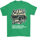 80 Year Old Banger Birthday 80th Year Old Mens T-Shirt 100% Cotton Irish Green