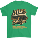 80 Year Old Banger Birthday 80th Year Old Mens T-Shirt 100% Cotton Irish Green