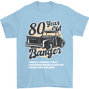 80 Year Old Banger Birthday 80th Year Old Mens T-Shirt 100% Cotton Light Blue