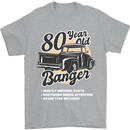 80 Year Old Banger Birthday 80th Year Old Mens T-Shirt 100% Cotton Sports Grey