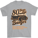 80 Year Old Banger Birthday 80th Year Old Mens T-Shirt 100% Cotton Sports Grey