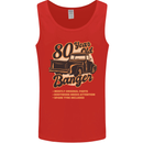 80 Year Old Banger Birthday 80th Year Old Mens Vest Tank Top Red