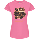 80 Year Old Banger Birthday 80th Year Old Womens Petite Cut T-Shirt Azalea
