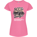 80 Year Old Banger Birthday 80th Year Old Womens Petite Cut T-Shirt Azalea