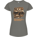 80 Year Old Banger Birthday 80th Year Old Womens Petite Cut T-Shirt Charcoal