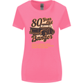 80 Year Old Banger Birthday 80th Year Old Womens Wider Cut T-Shirt Azalea