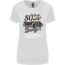 80 Year Old Banger Birthday 80th Year Old Womens Wider Cut T-Shirt White