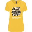 80 Year Old Banger Birthday 80th Year Old Womens Wider Cut T-Shirt Yellow
