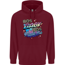 80s Baby 90s Made Me Music Pop Rock Childrens Kids Hoodie Maroon