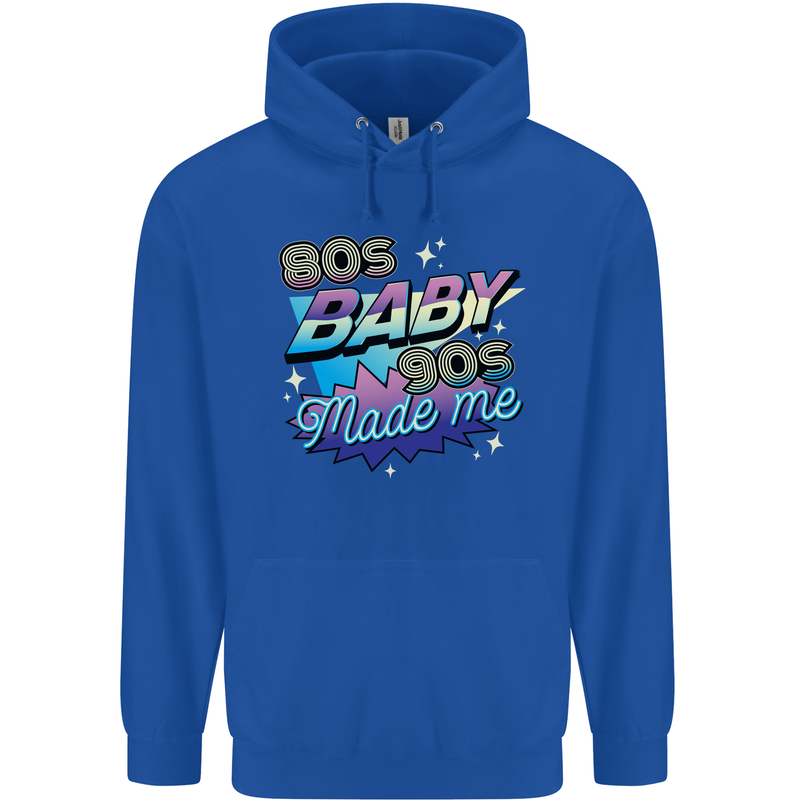 80s Baby 90s Made Me Music Pop Rock Childrens Kids Hoodie Royal Blue