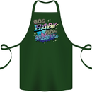80s Baby 90s Made Me Music Pop Rock Cotton Apron 100% Organic Forest Green