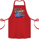 80s Baby 90s Made Me Music Pop Rock Cotton Apron 100% Organic Red