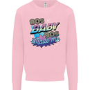 80s Baby 90s Made Me Music Pop Rock Kids Sweatshirt Jumper Light Pink