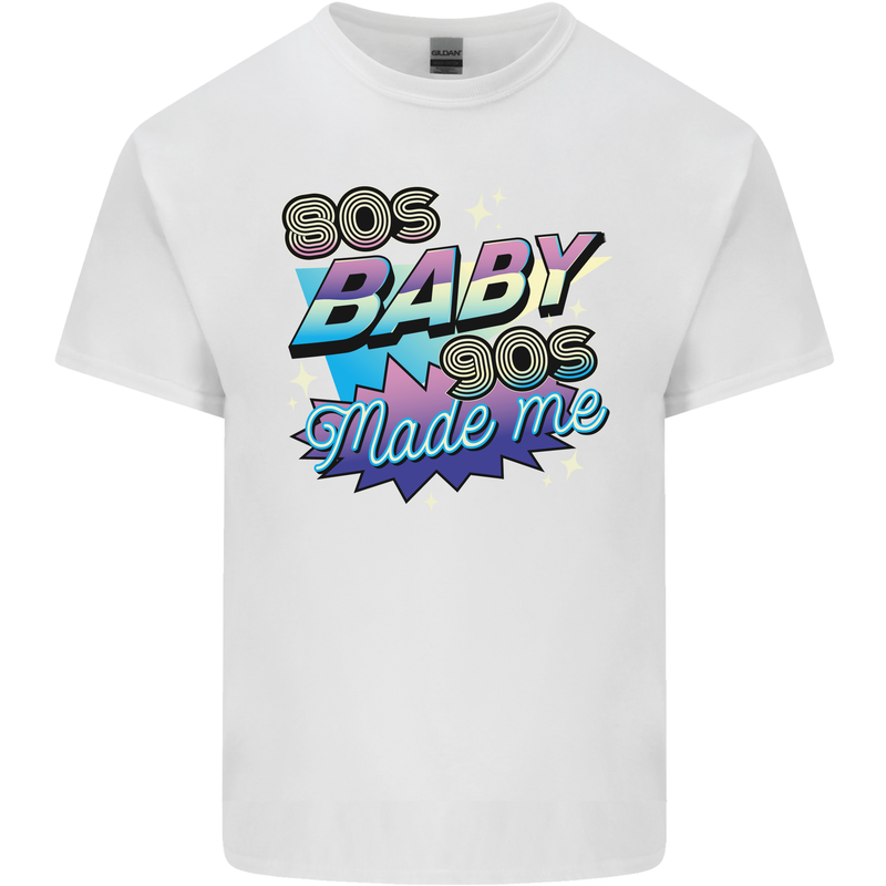80s Baby 90s Made Me Music Pop Rock Kids T-Shirt Childrens White