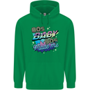 80s Baby 90s Made Me Music Pop Rock Mens 80% Cotton Hoodie Irish Green
