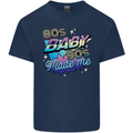 80s Baby 90s Made Me Music Pop Rock Mens Cotton T-Shirt Tee Top Navy Blue