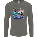 80s Baby 90s Made Me Music Pop Rock Mens Long Sleeve T-Shirt Charcoal