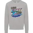 80s Baby 90s Made Me Music Pop Rock Mens Sweatshirt Jumper Sports Grey