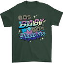 80s Baby 90s Made Me Music Pop Rock Mens T-Shirt 100% Cotton Forest Green