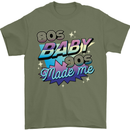 80s Baby 90s Made Me Music Pop Rock Mens T-Shirt 100% Cotton Military Green