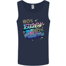 80s Baby 90s Made Me Music Pop Rock Mens Vest Tank Top Navy Blue