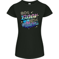80s Baby 90s Made Me Music Pop Rock Womens Petite Cut T-Shirt Black