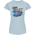 80s Baby 90s Made Me Music Pop Rock Womens Petite Cut T-Shirt Light Blue