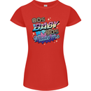 80s Baby 90s Made Me Music Pop Rock Womens Petite Cut T-Shirt Red