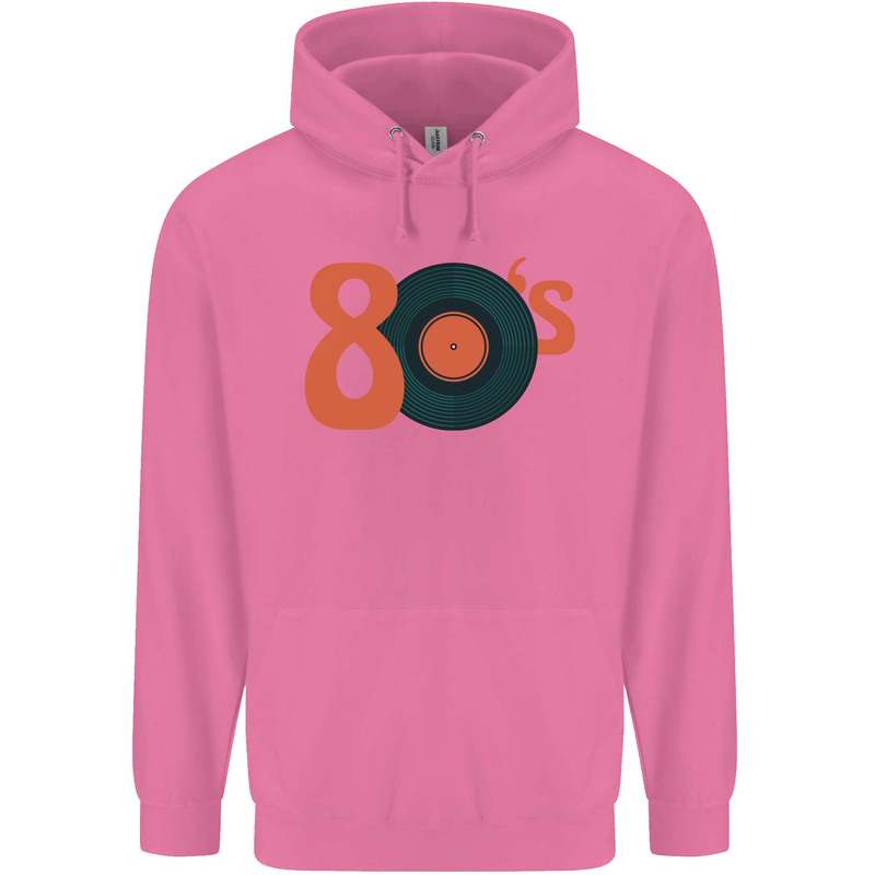 80s Music Vinyl Record Decks Turntable Childrens Kids Hoodie Azalea