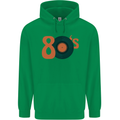 80s Music Vinyl Record Decks Turntable Childrens Kids Hoodie Irish Green