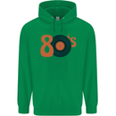 80s Music Vinyl Record Decks Turntable Childrens Kids Hoodie Irish Green