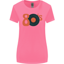 80s Music Vinyl Record Decks Turntable Womens Wider Cut T-Shirt Azalea