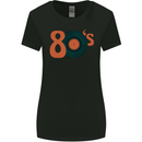 80s Music Vinyl Record Decks Turntable Womens Wider Cut T-Shirt Black