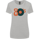 80s Music Vinyl Record Decks Turntable Womens Wider Cut T-Shirt Sports Grey